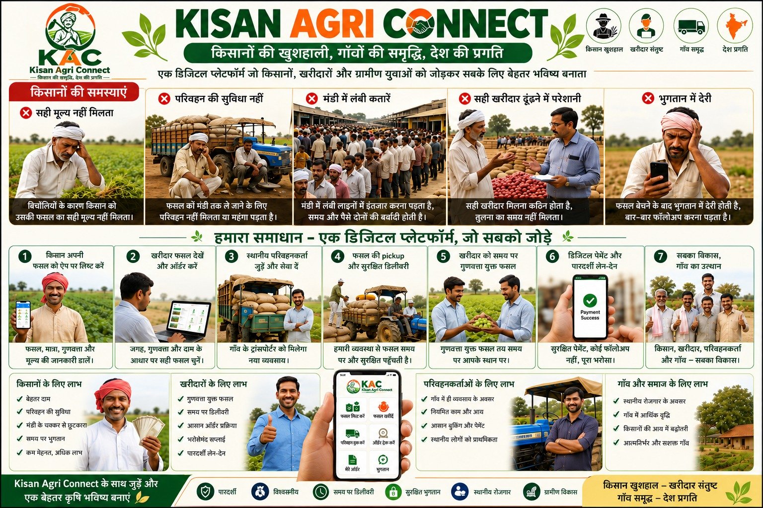 Kisan Agri Connect Infographic